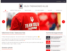 Tablet Screenshot of islevtaekwondo.dk